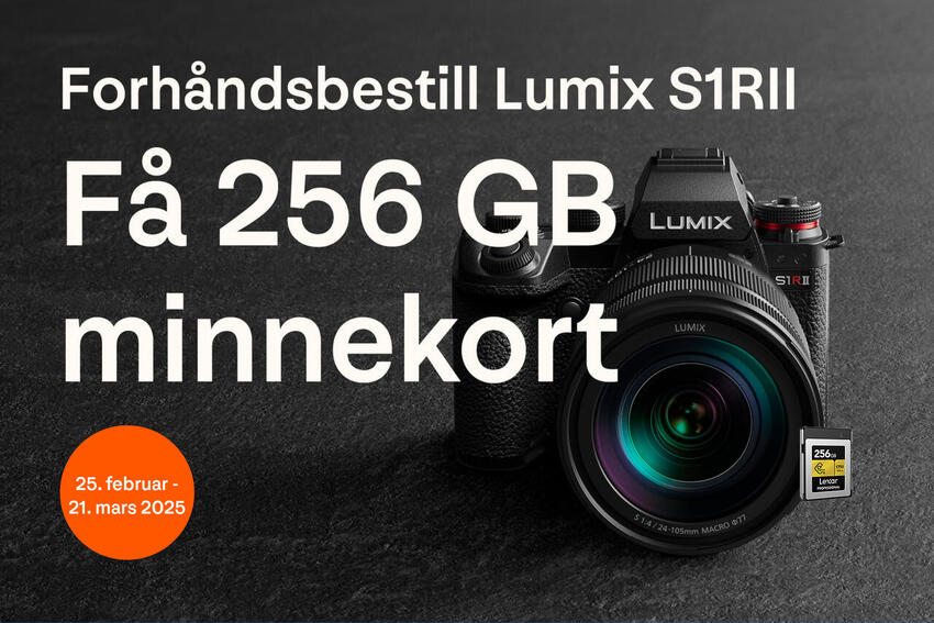 Bestill Panasonic Lumix S1RII før 21. mars